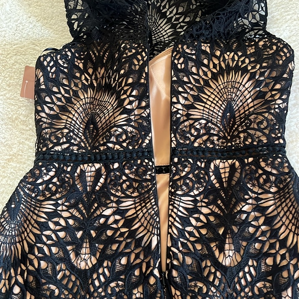 BHLDN Black Lace Overlay Sheath Dress - Picture 14 of 14